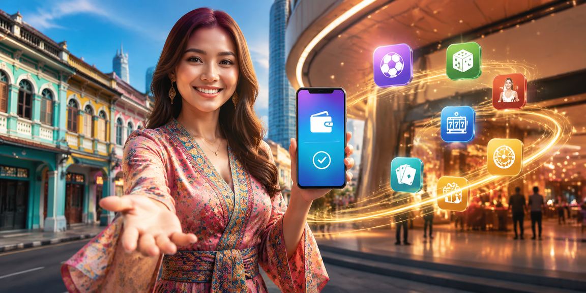 Pengguna menikmati aplikasi ss2 di Penang dengan latar kasino